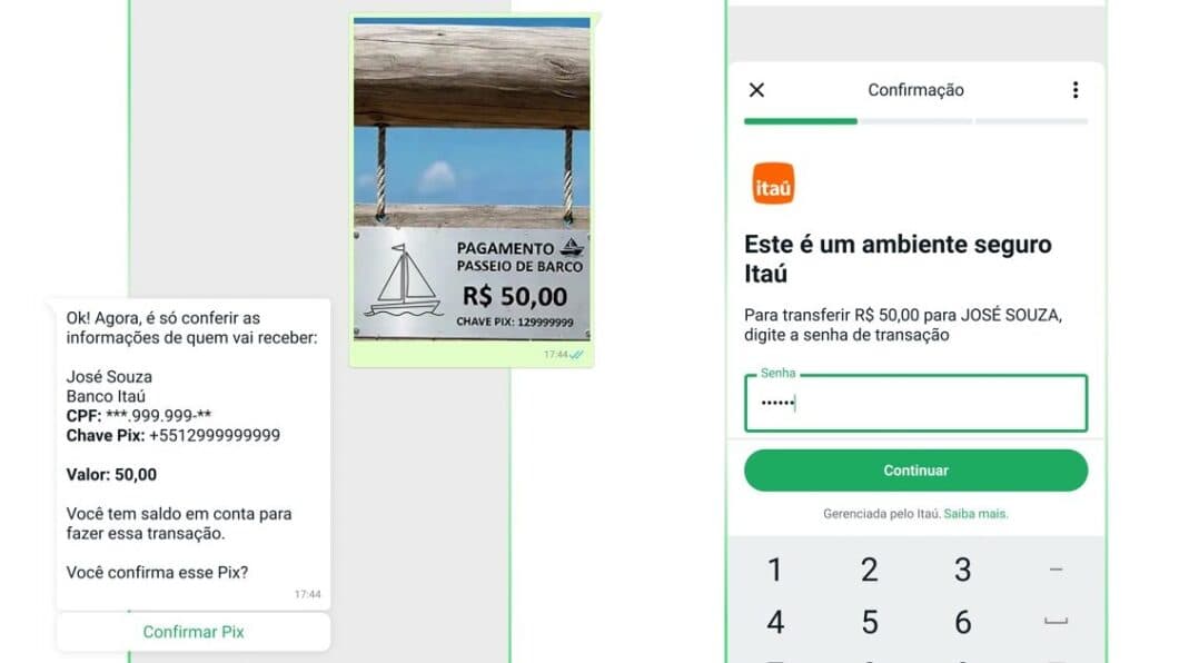 Itaú leva Pix para era das imagens no WhatsApp